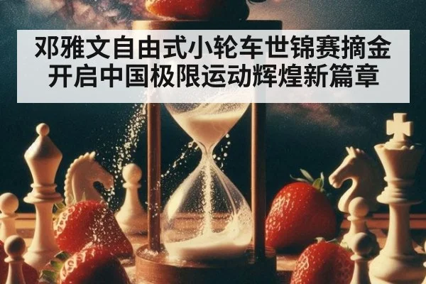 邓雅文自由式小轮车世锦赛摘金开启中国极限运动辉煌新篇章